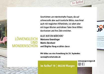 Publikum beim Erzählabend in Wangen